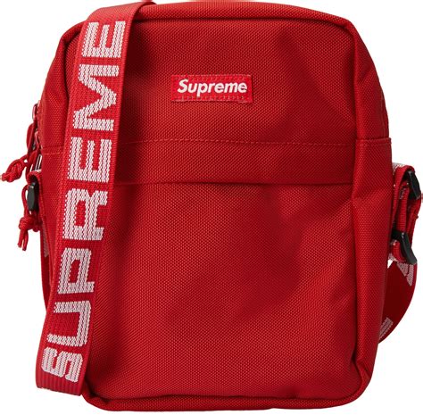 supreme shoulder bag red